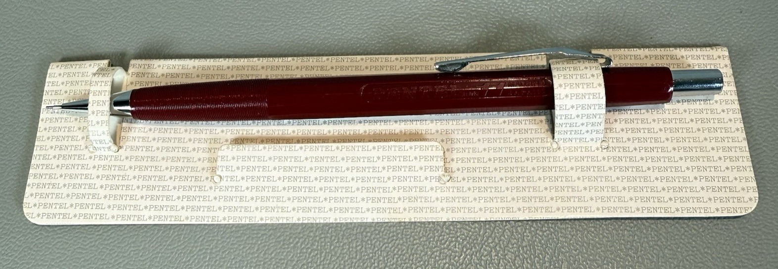 Vtg Pentel Eleven 11 Mechanical Pencil .5mm Maroon Made in Japan NEW OLD STOCK