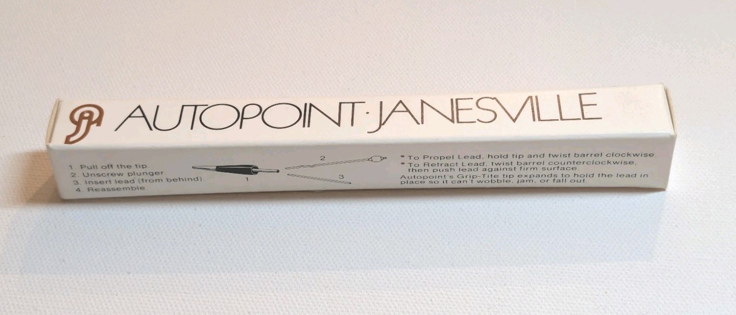 Vintage Autopoint Mechanical Pencil ESM Inc Mars PA Steel Advertising Boxed