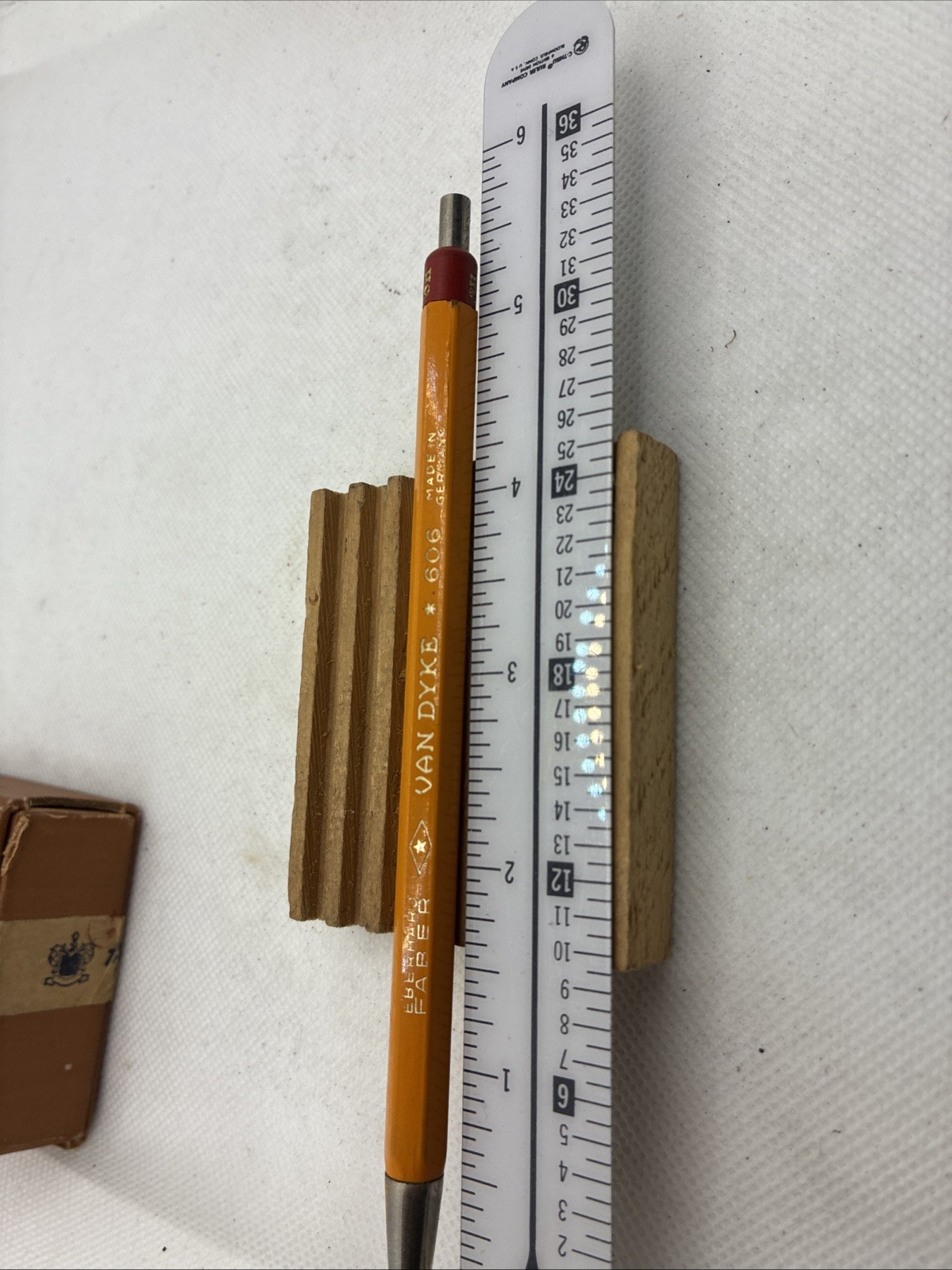 Red pusher EBERHARD FABER 606 ” VAN DYKE ” CHR MO LEADHOLDER pencil 2 mm Loc 2