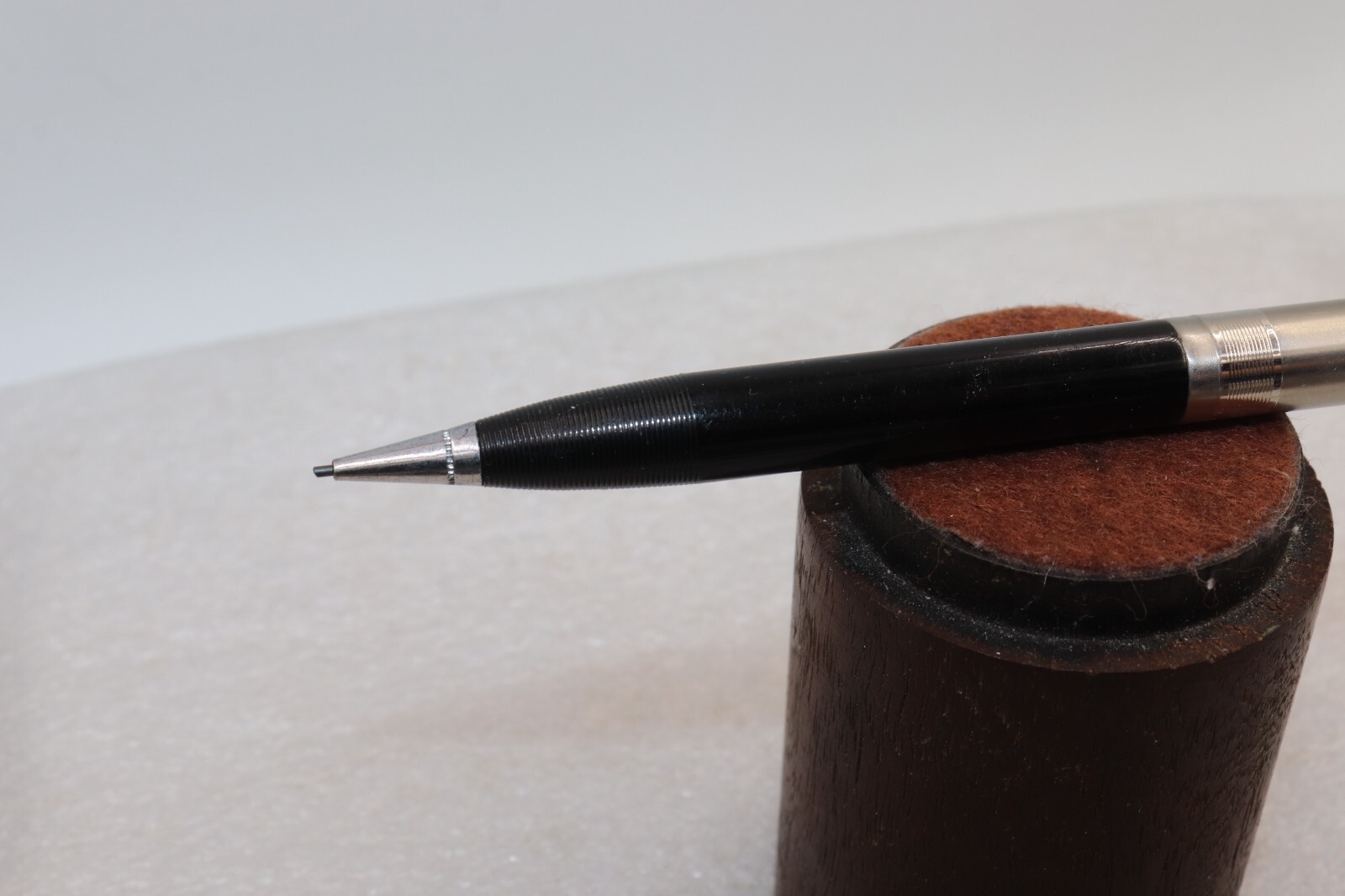 1937-1941 PARKER Stacked Coin Cap Mechanical Pencil Clear Cap Jewel