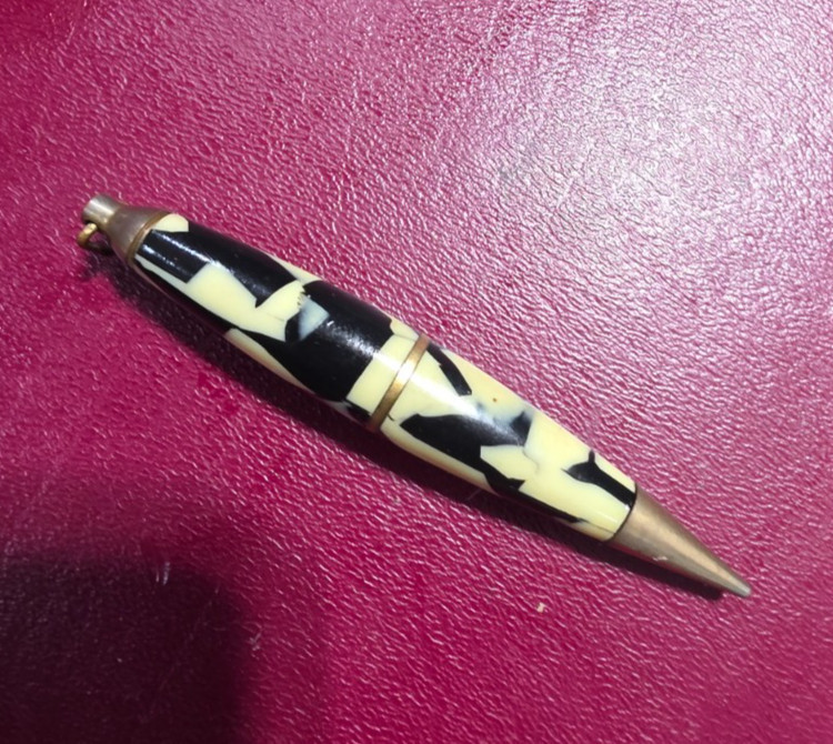Librarian Golf mechanical marbled Pencil Pendant short