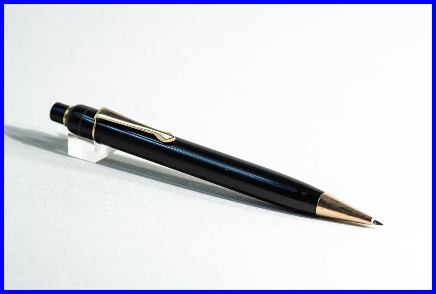1940s RARE f 1.5 mm lead Montblanc 82 PIX Push Pencil yellow celluloid star