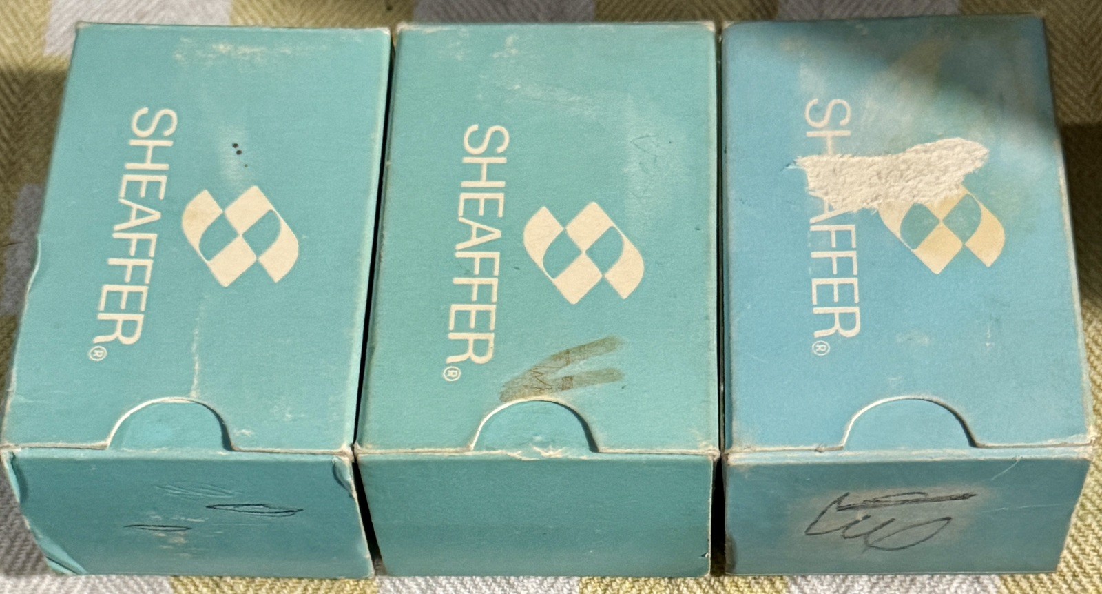 LOT of Vintage Sheaffer FINELINE Erasers (3) Boxes U & E 12 packages 25c each