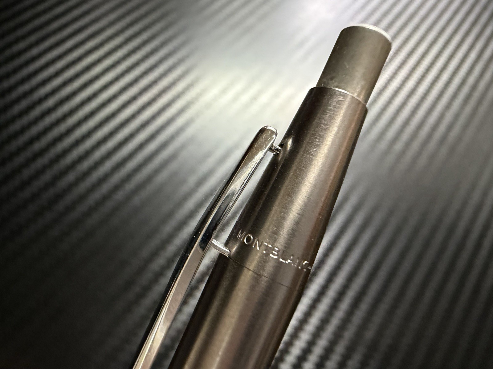 Very Good Condition Montblanc Noblesse Stainless Steel Mechanical Pencil 0.5mm