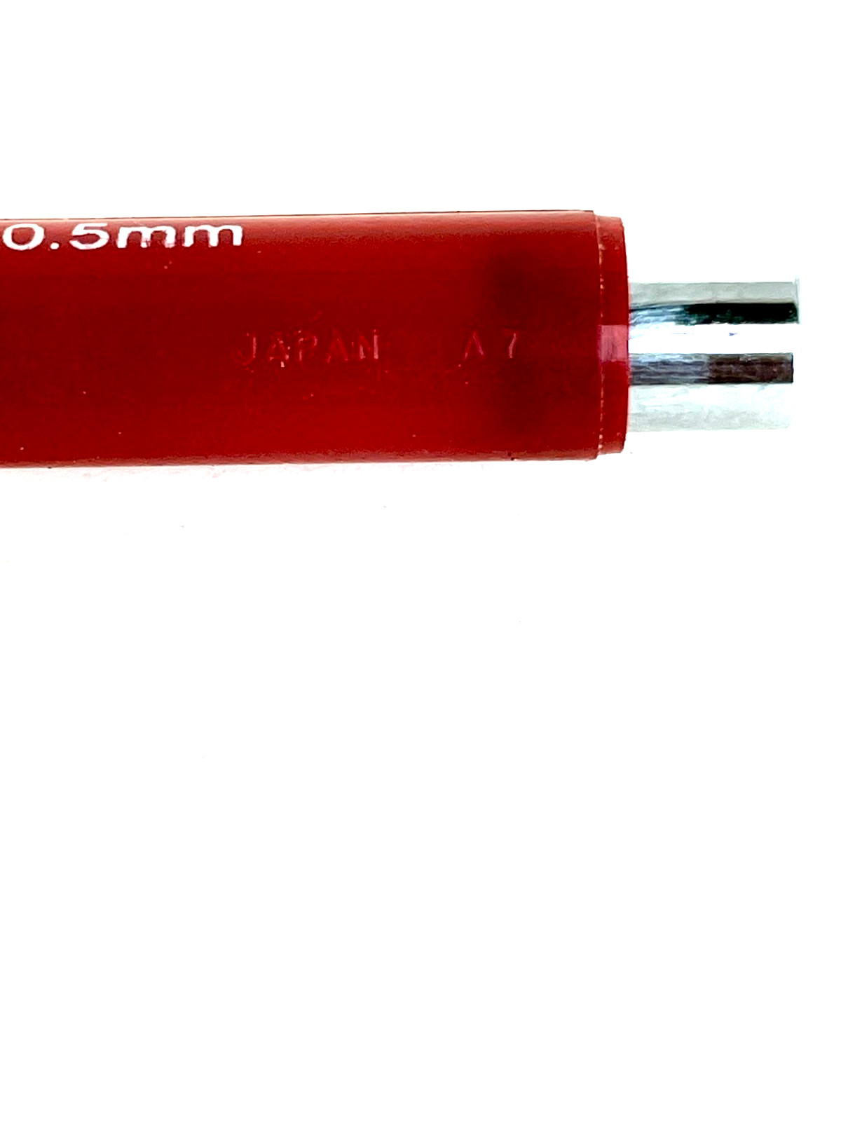 Niji Grip 500 Double Knock Mechanical Pencil Vintage Red Japan – 0.5mm Lead