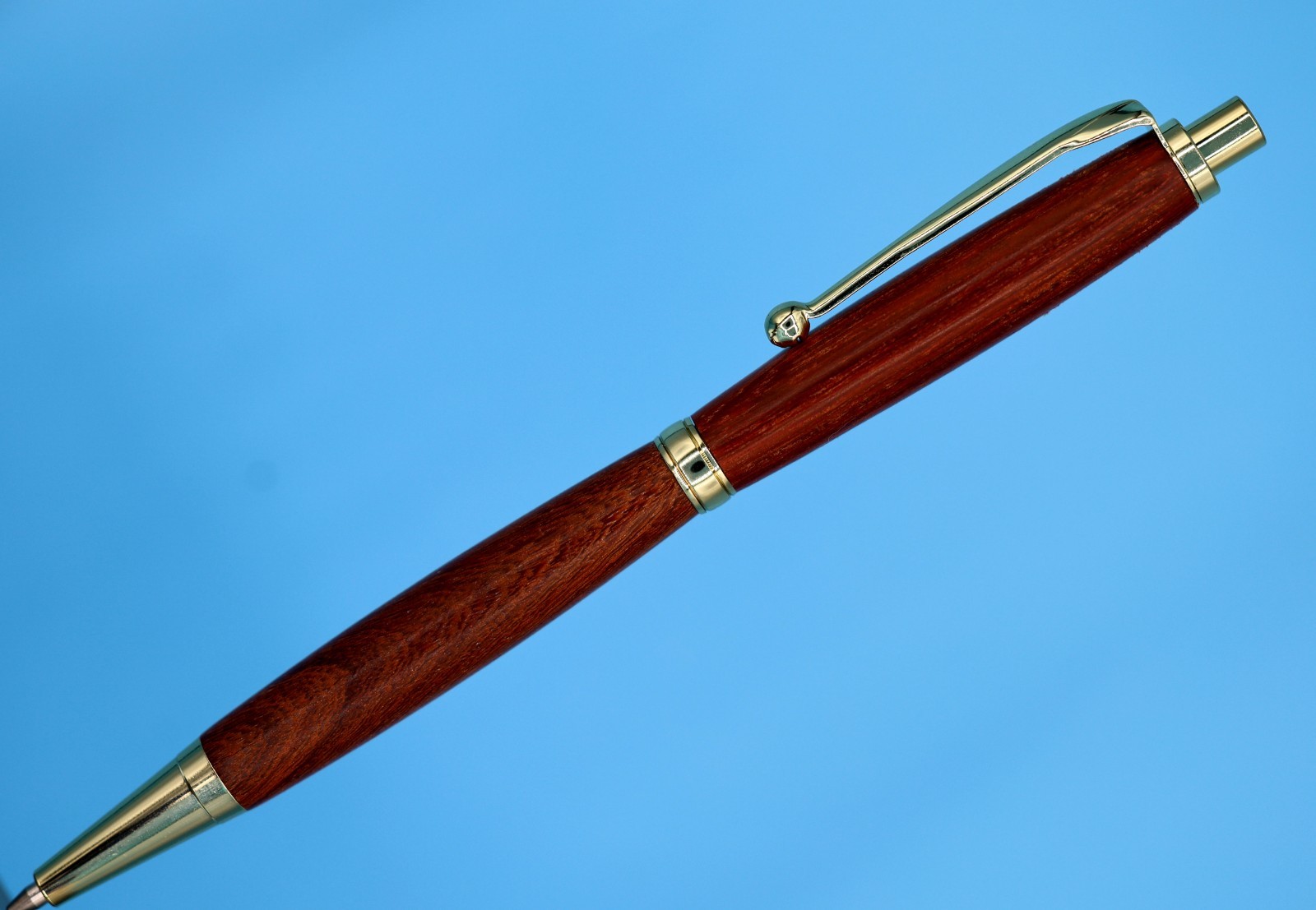 Luxury Rosewood Mechanical Pencil Gold Finish 0.7mm + Extra Lead/Erasers Gift