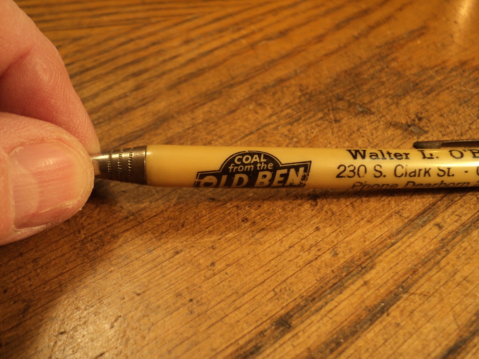 Vintage Mechanical Pencil Old Ben Mines Walter L O’Brien 5-1/4″ Unbranded