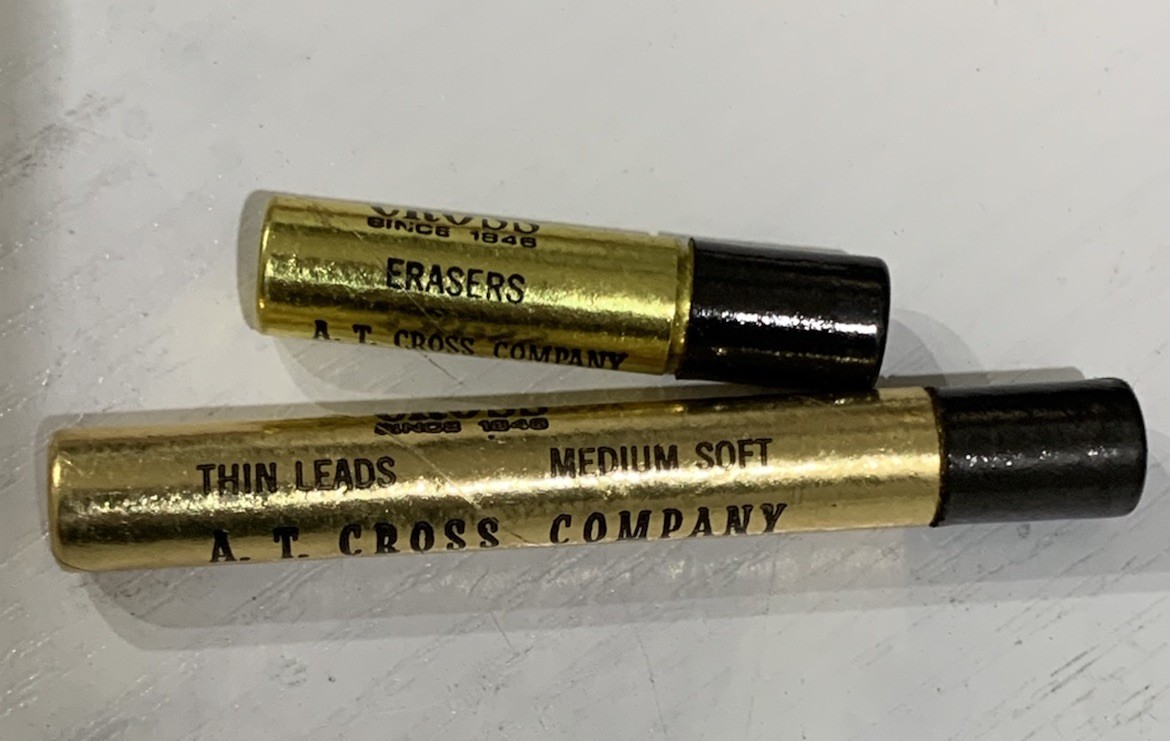 Cross Tube 0.9 mm 15 Pencil Lead Refills & Tube of 3 Erasers PER PACK OEM Stock