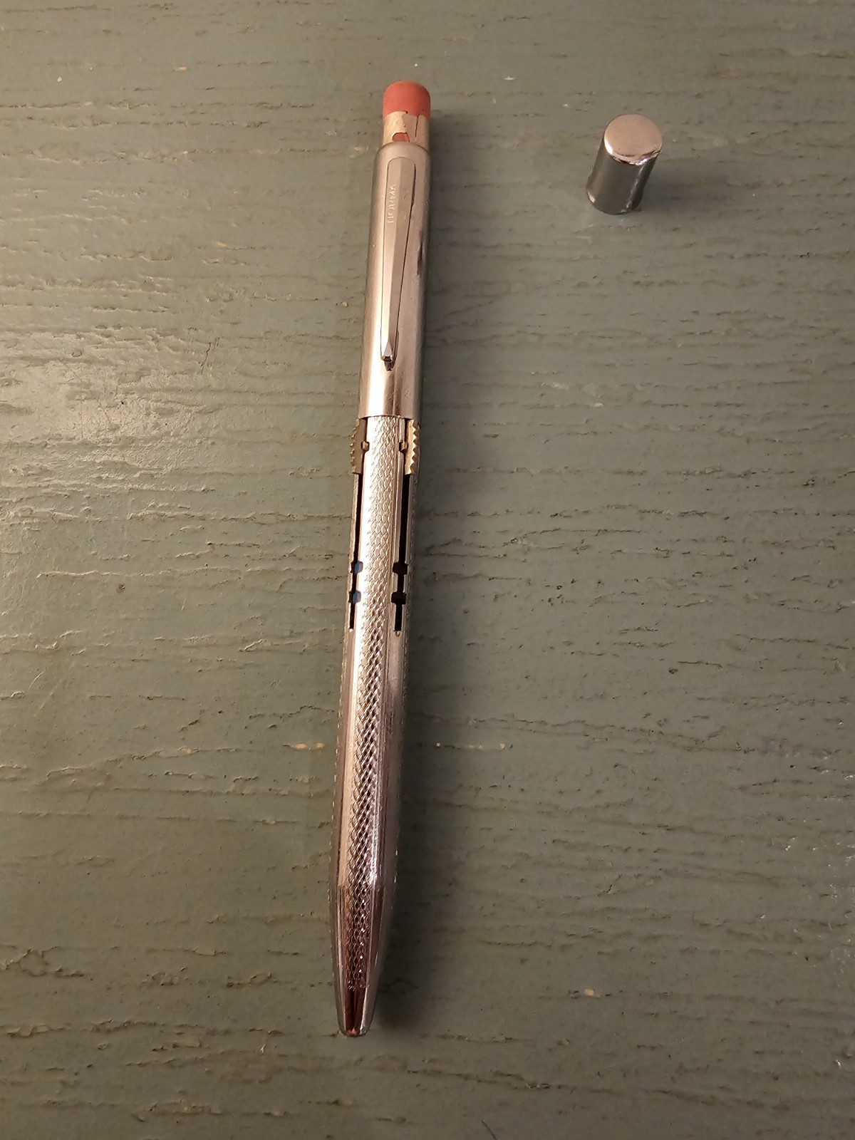 Vintage Norma 4 Color Mechanical Pencil W/Full Eraser-Exceptional