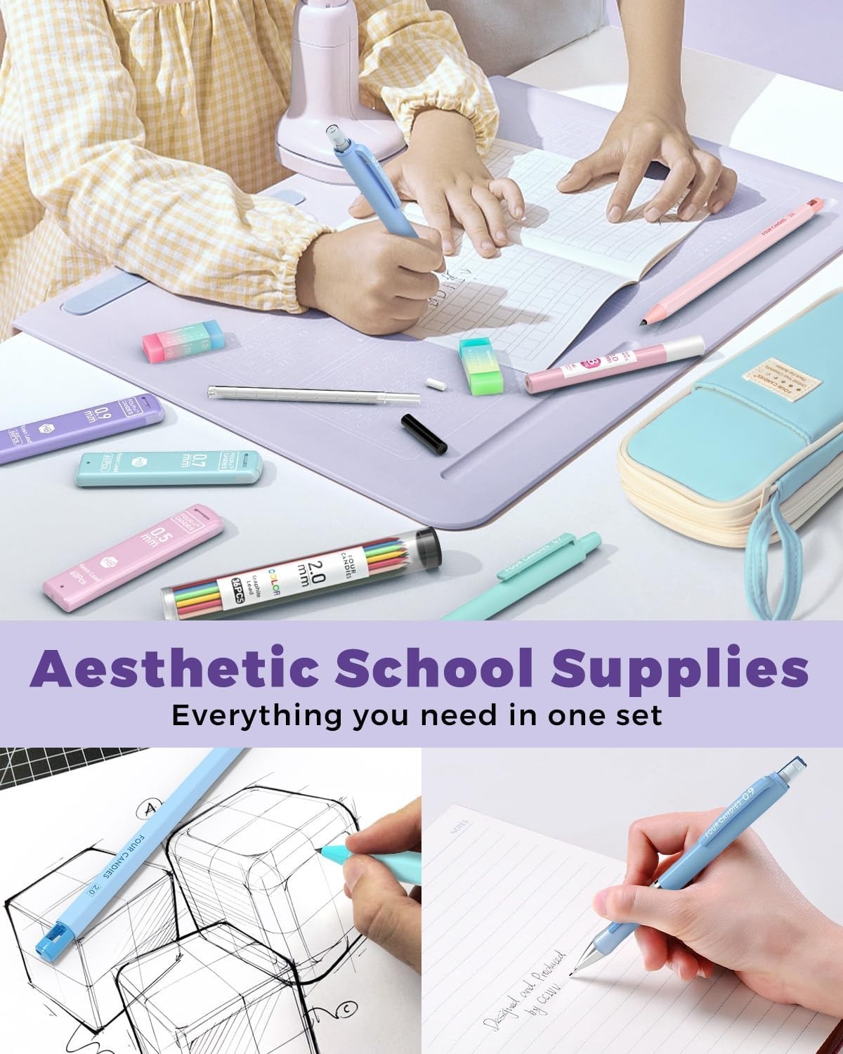 36PC Mechanical Pencil Collection: Multiple Sizes & Creative Essentials