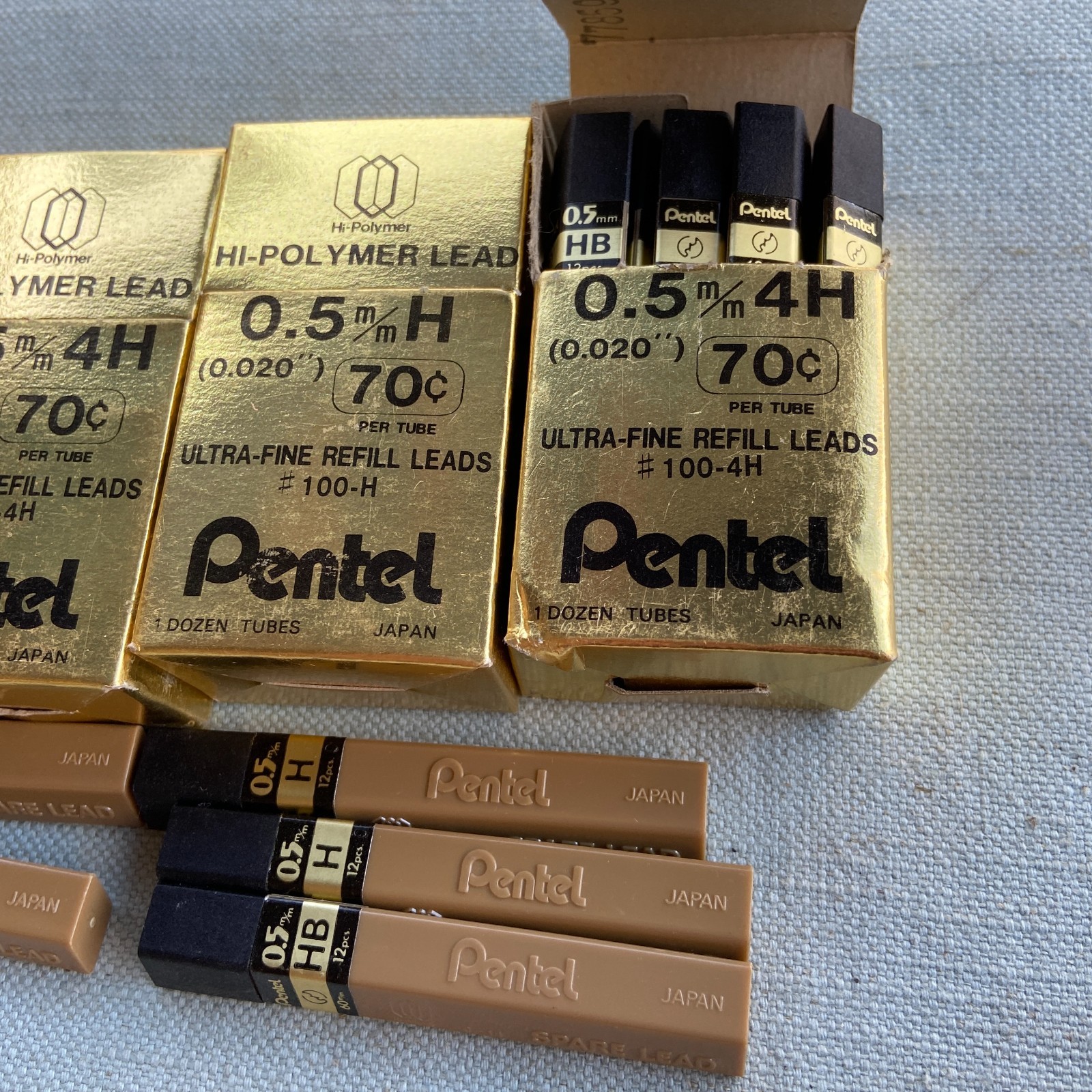 Vintage Drafting Pentel 5 S55 Parker Zebra M-301 Pencil 0.5 m/m 4H HB Lead Lot M