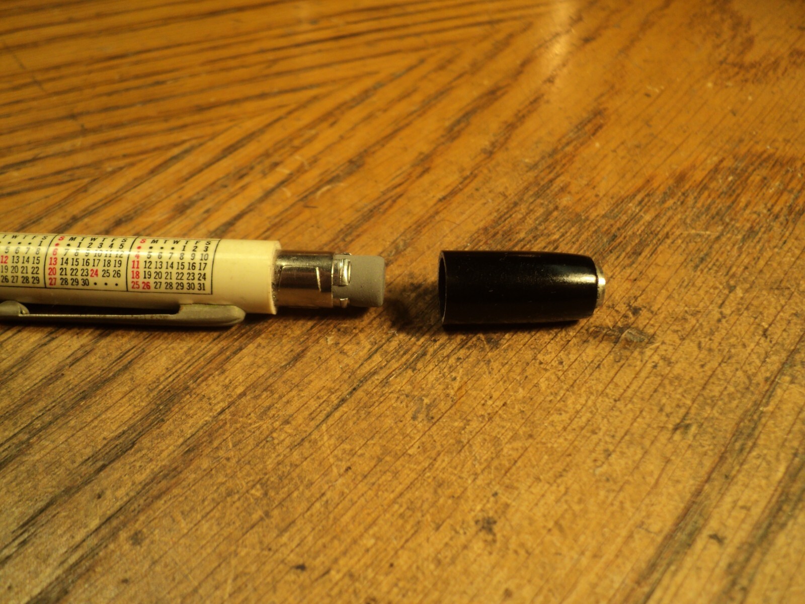 Vintage Autopoint Mechanical Pencil United Carbon 5-9/16″ Long 1966 Calendar
