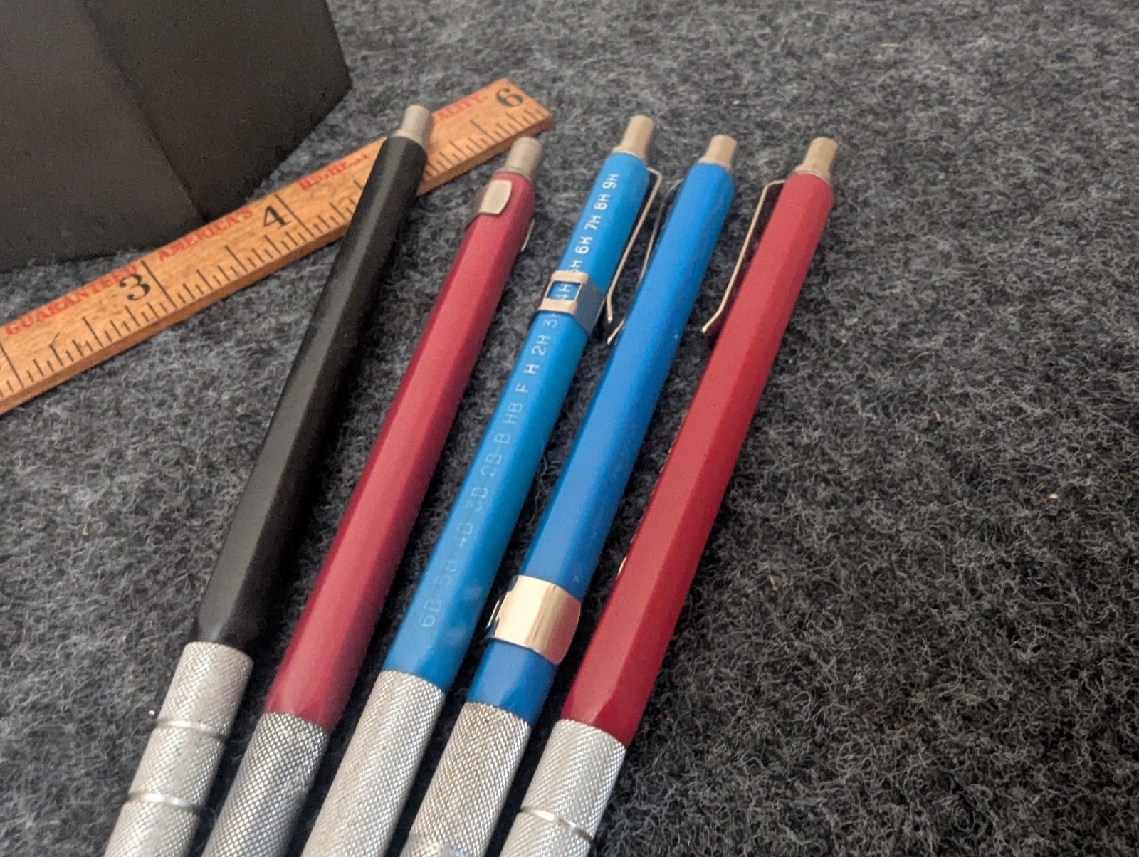 Lot of 5 Charvoz 38-0023 + 38-022 Drafting Lead Holders Italy JM
