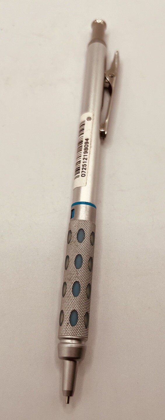 Pentel Graph Gear 1000 Pen 0.7mm (PG1017-C) Silver/Blue Textured Mechanical