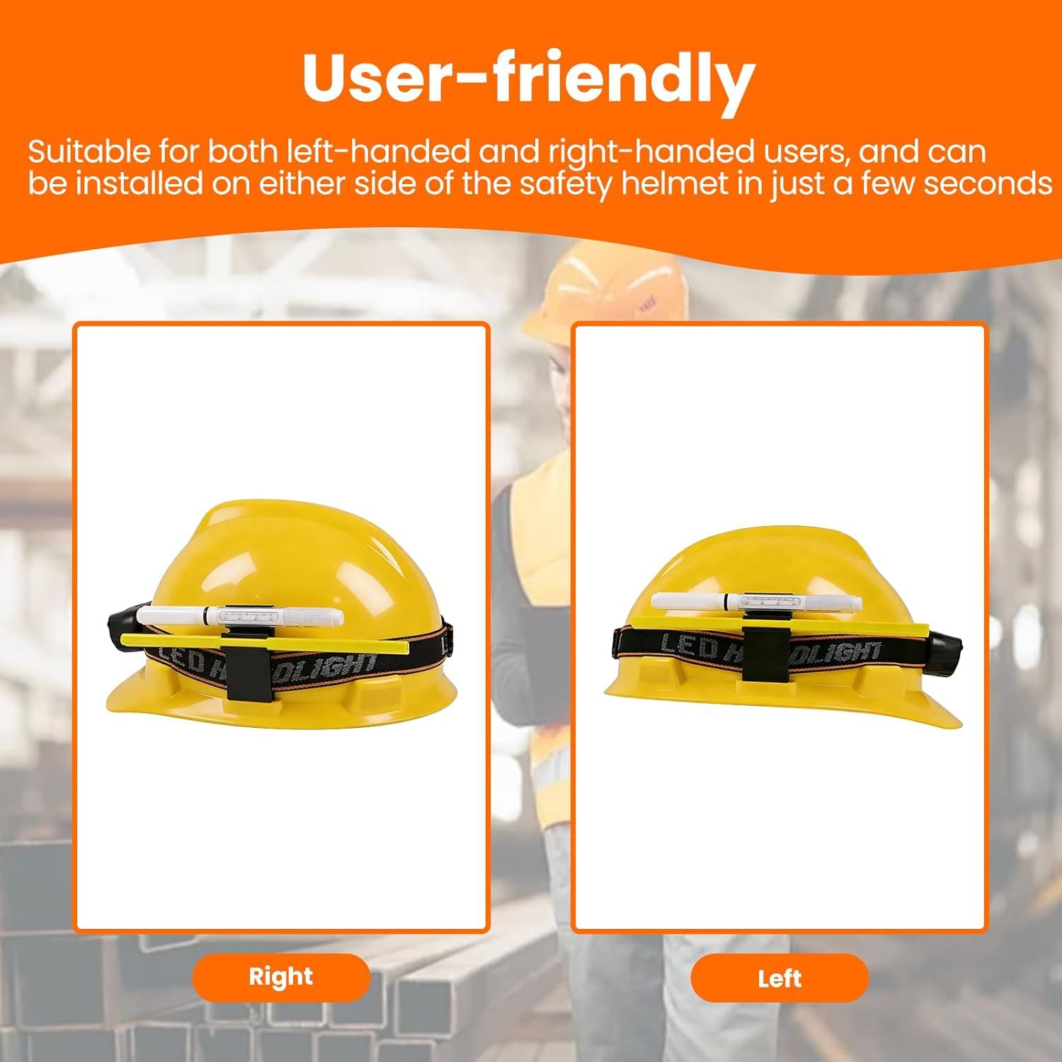 4 Pack Hard Hat Pencil Holder, Durable Nylon Material, for Carpenter Pencils, Ma