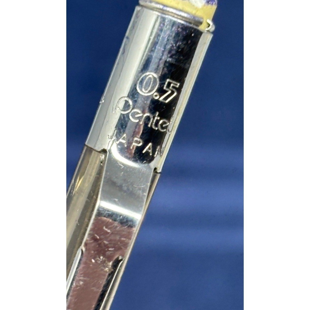 Vtg Pentel Quicker Clicker PD345 Mechanical Pencil 0.5mm Smoke Grey Japan