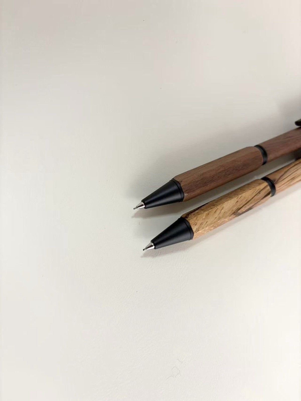 Kitera LIFT+ Wood Mechanical Pencil 0.5mm Set Walnut & Zebrawood Japan Design