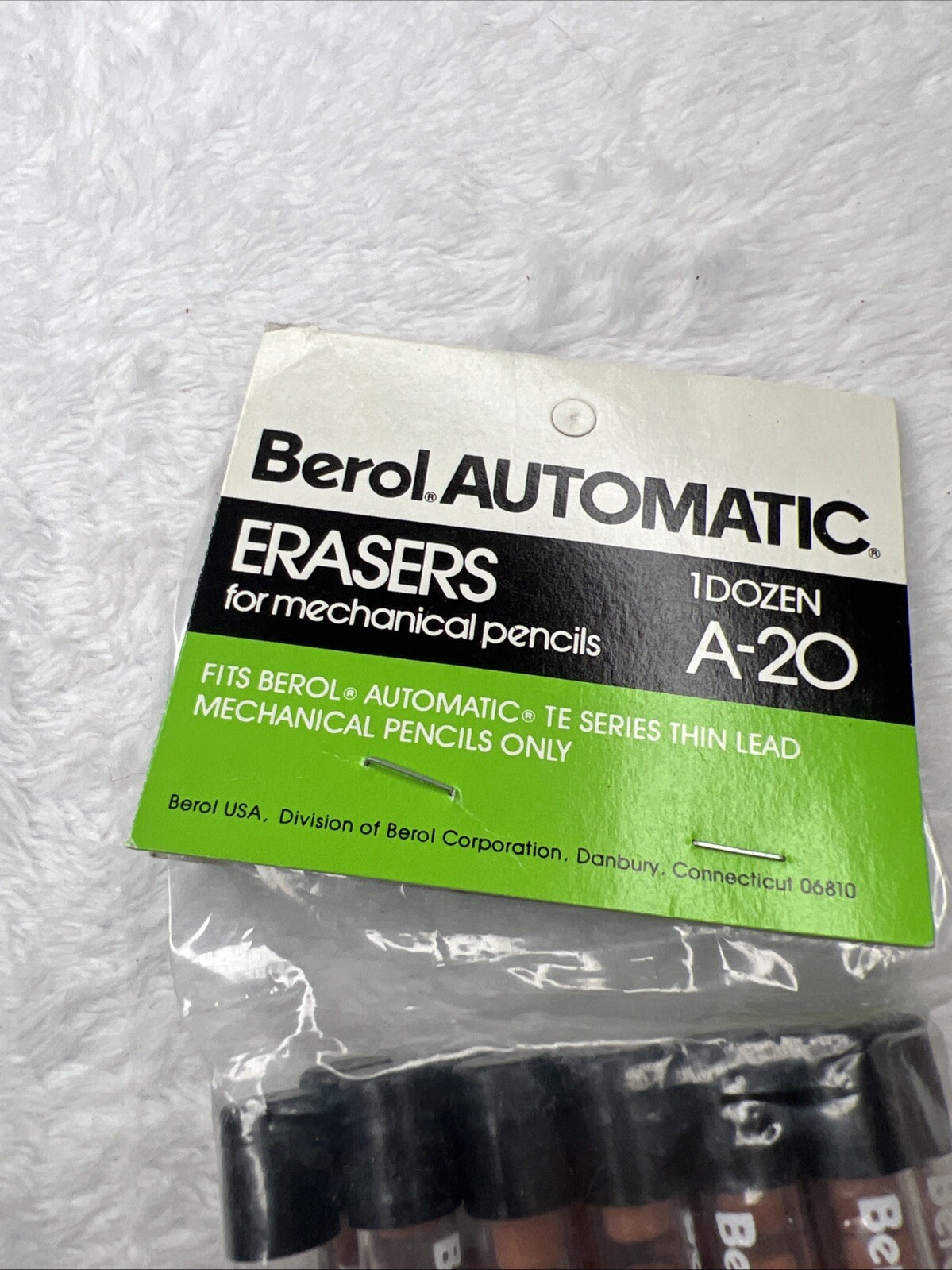 Lot 3 Dozen 36 Packs Berol Automatic A-20 Erasers Mechanical Pencils NOS New
