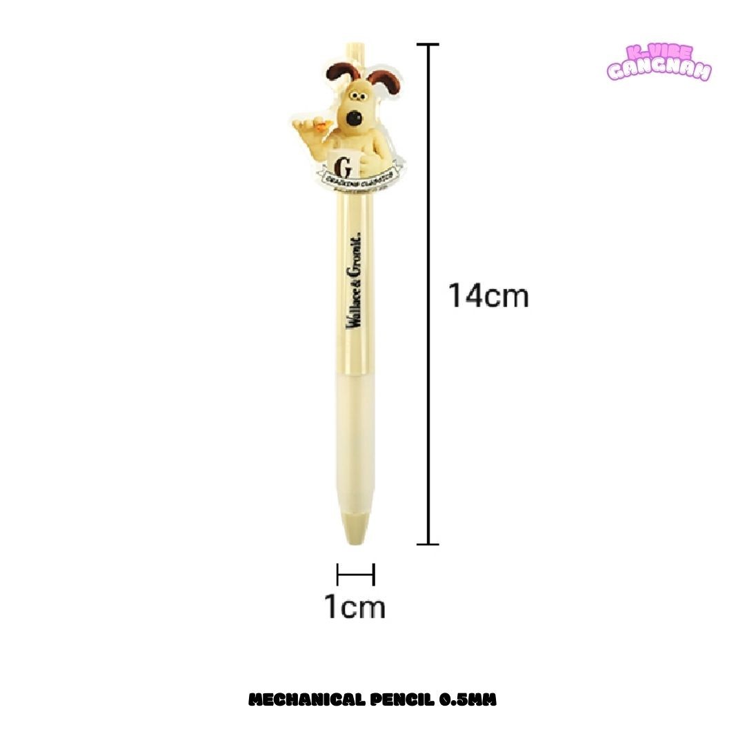 Wallace & Gromit Acrylic Charm Mechanical Pencil 0.5mm Full Box 20pcs