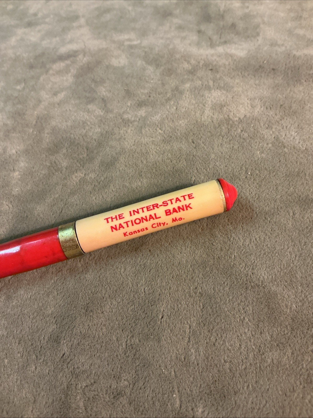 Vintage READYRITE mechanical pencil red and yellow color bank Kansas City MO