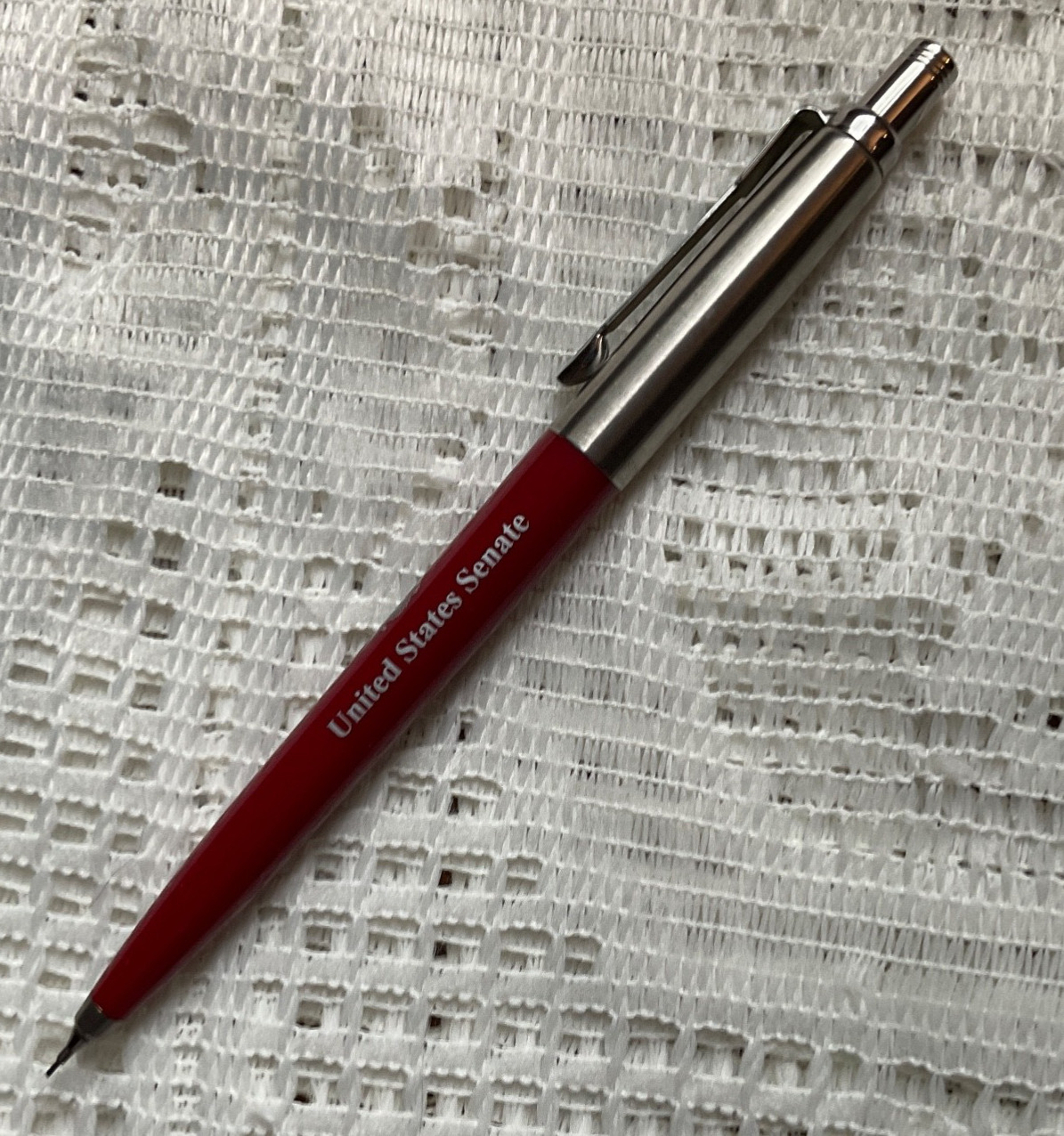 Parker Jotter Mechanical Pencil- Burgundy -United States Senate-France-IIIU 1991