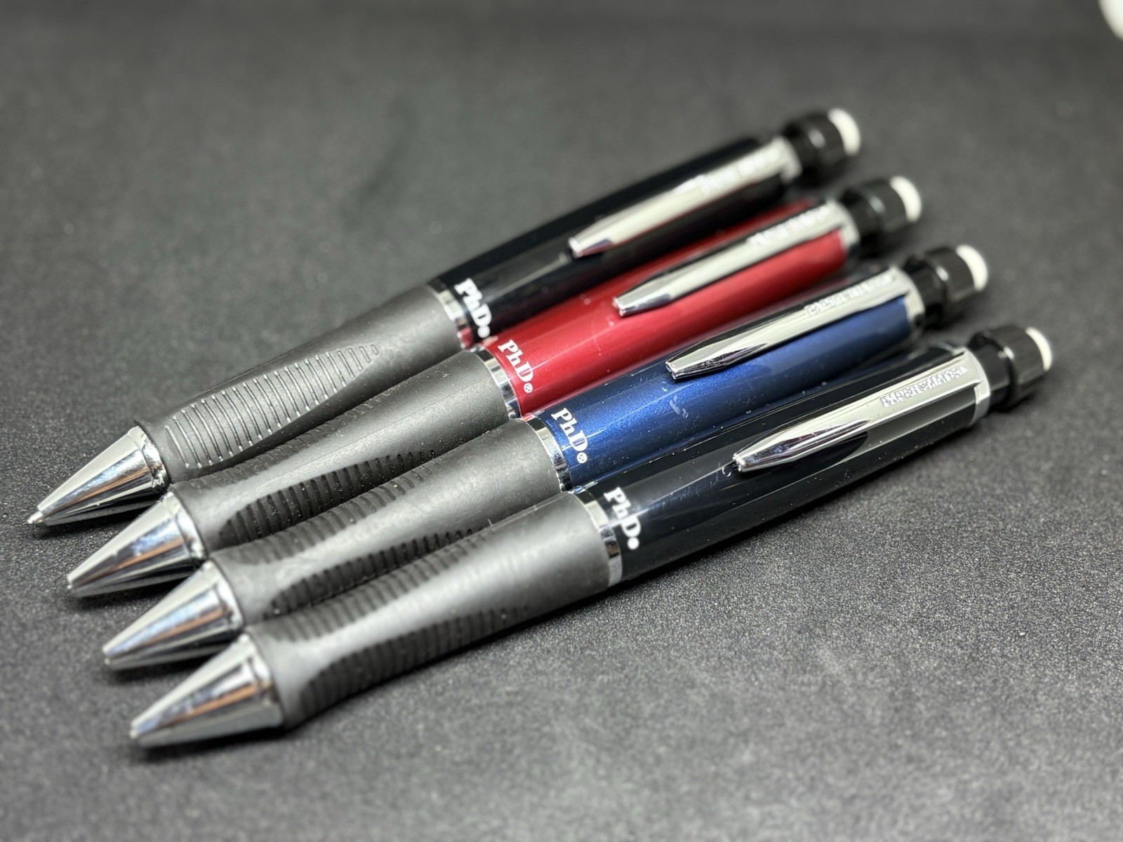 Vintage PaperMate Phd Black Blue Red Mechanical Pencil – LOT OF 4 Made in Japan