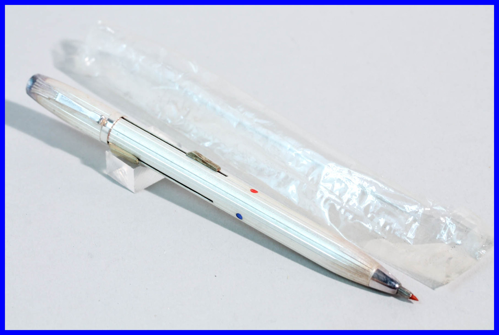 FEND SUPER NORMA 2 COLOR matt silvered PENCIL pocket size with Patina 1950ies