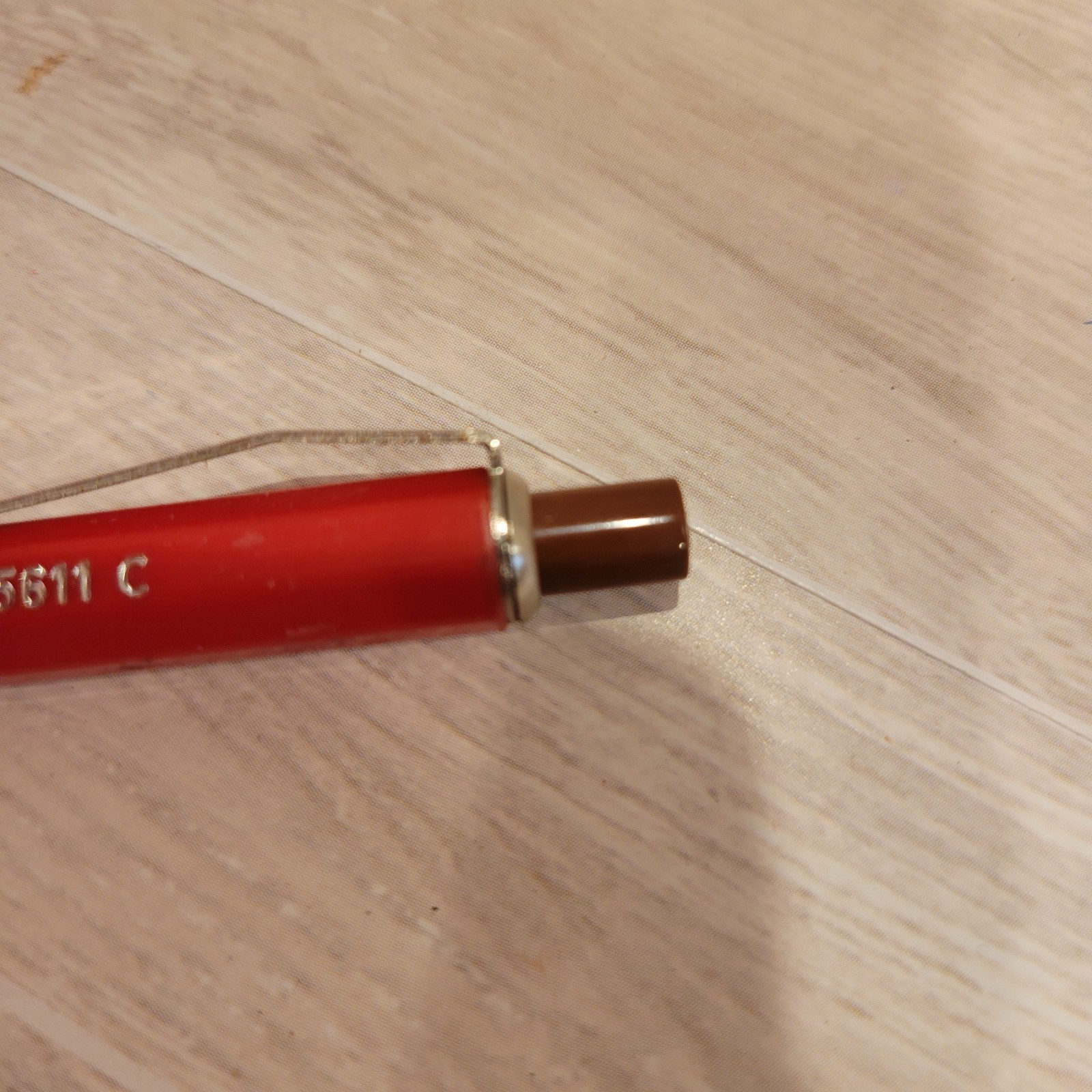 Vintage Koh-I-Noor Technigraph 5611 C Lead Holder Red Made in Italy With 1 Lead