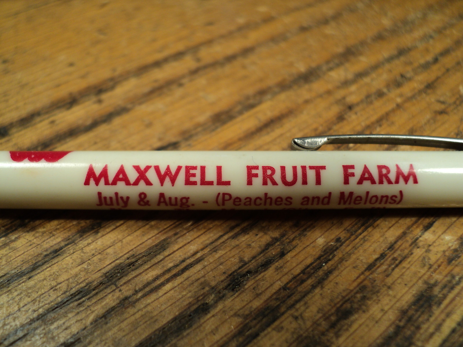 Vintage Readyriter Mechanical Pencil Advertising Maxwell Fruit Farm