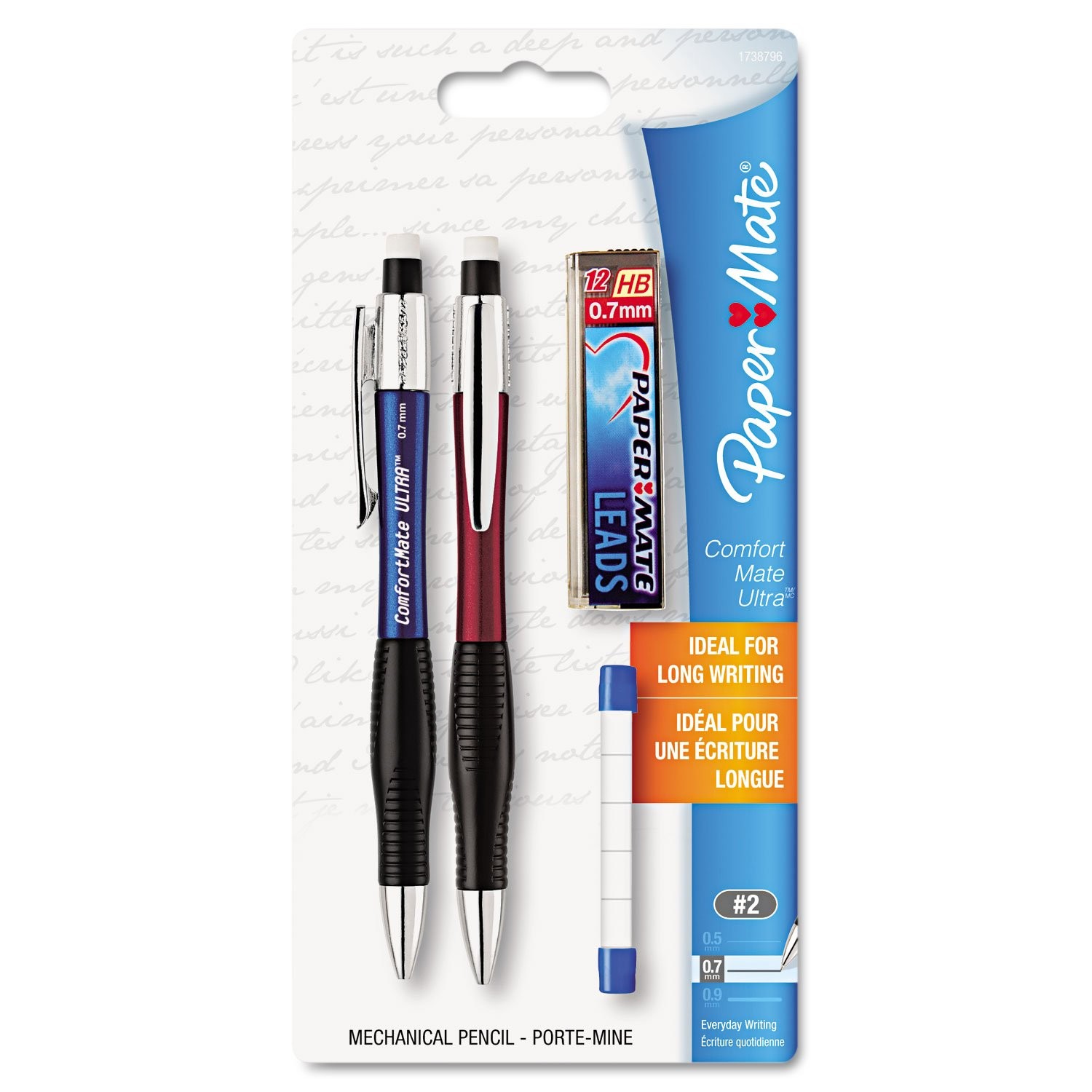 Paper Mate 1738796 Comfortmate Ultra Pencil Starter Set, 4 Piece Black