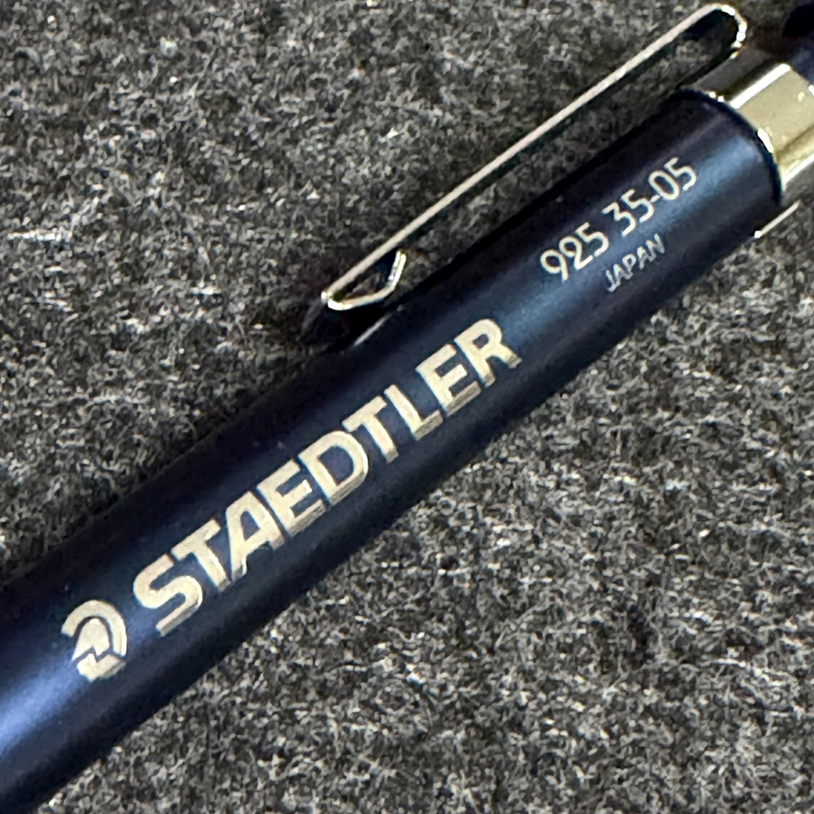 STAEDTLER 925 35-05 Night Blue Drafting Pencil 0.5mm Japan Brand New + Sleeve