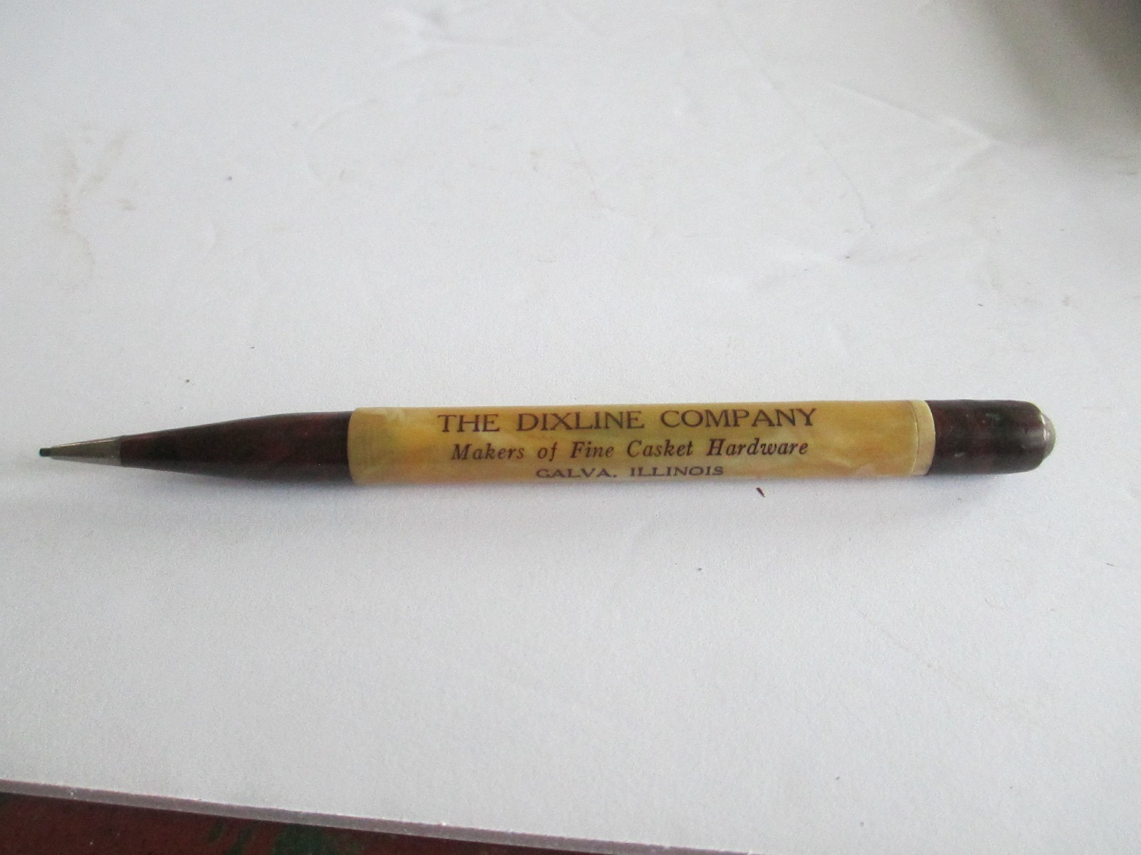 REDIPOINT Mechanical Pencil Vintage Advertising The Dixline Co Casket Hardw A6