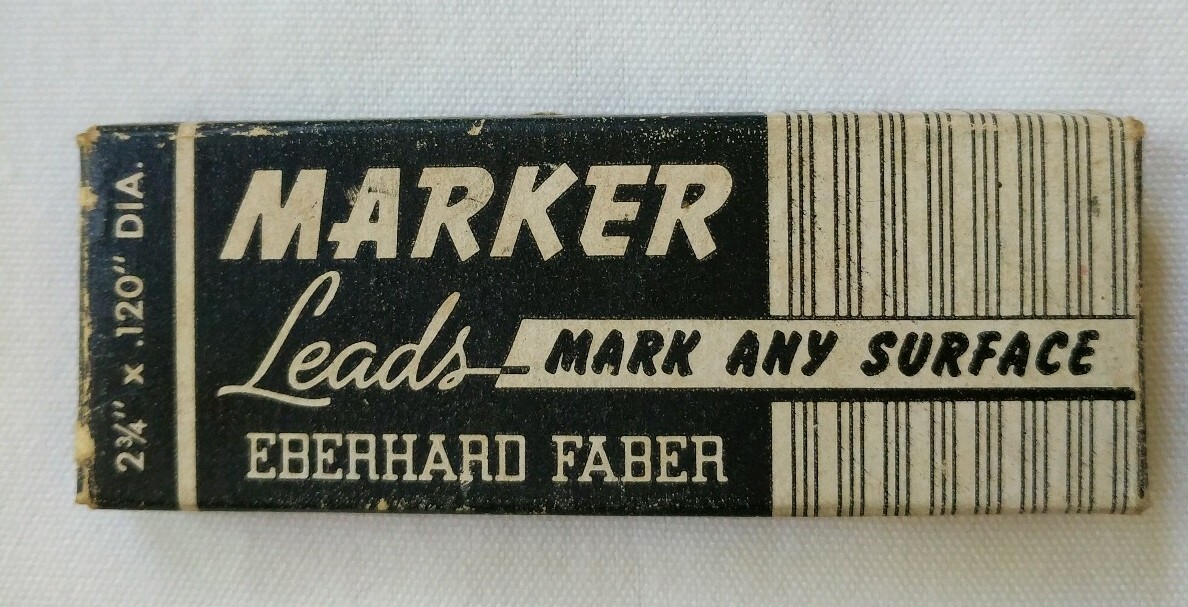 Vintage Eberhard Faber Writing Marker Black (1589) Leads Mark Any Surface