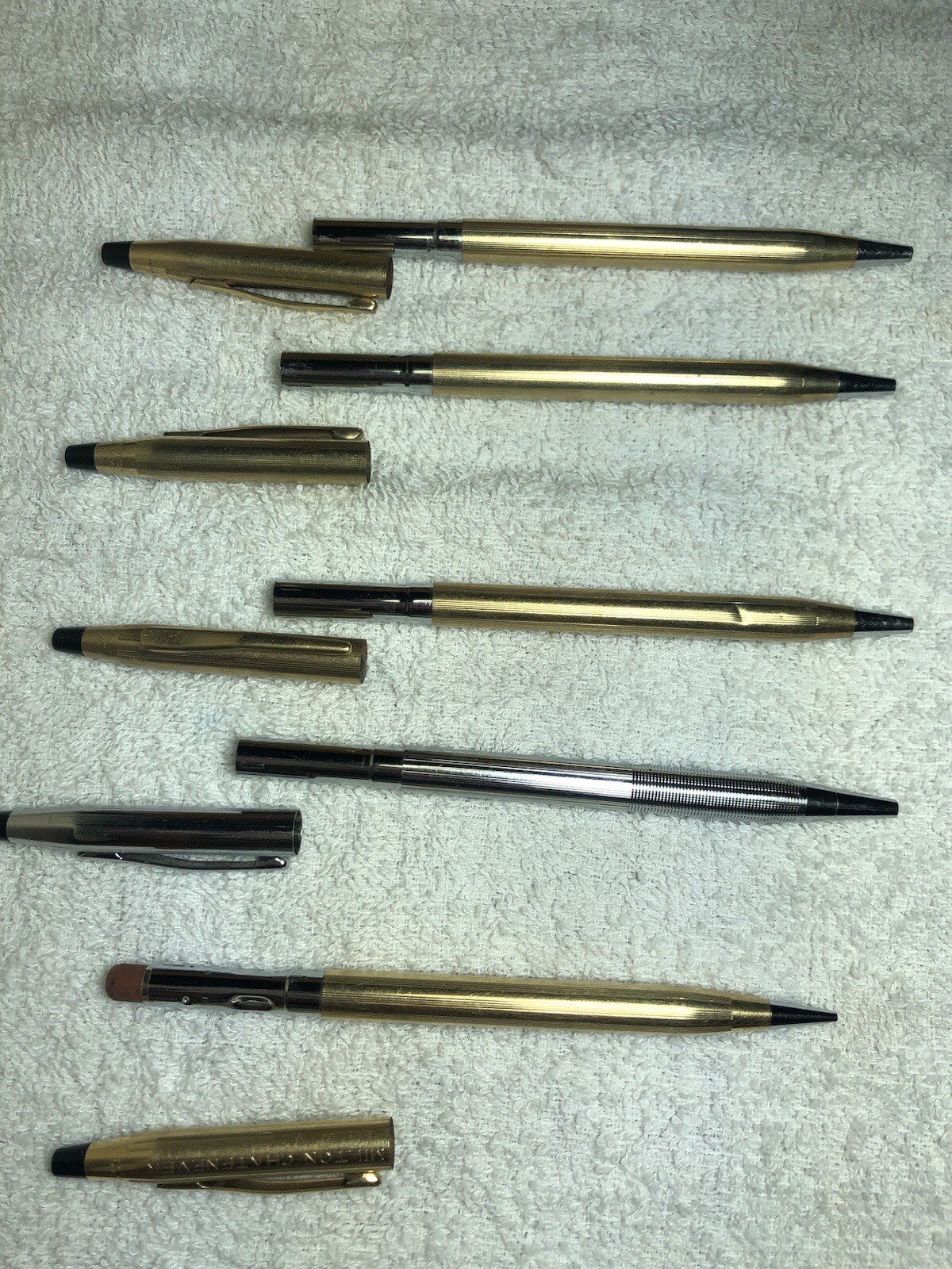 Vintage – Lot Of 5- Cross Pens & Mechanical Pencils – See Description 10kt 12kt