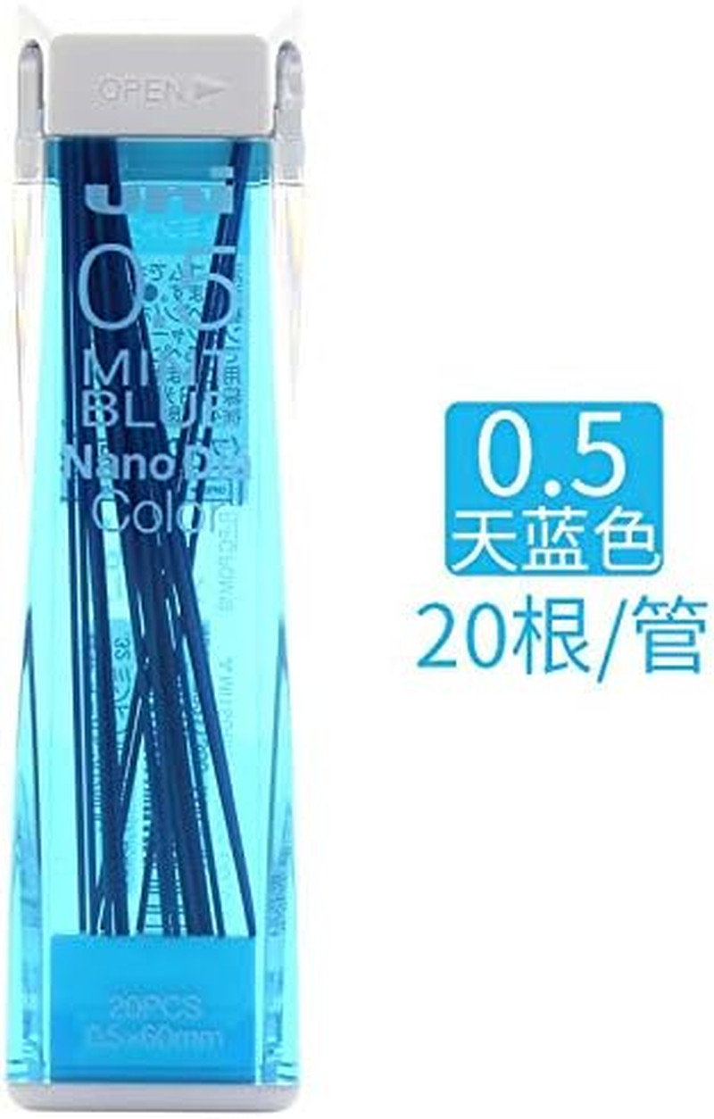 Uni Nanodia Color Mechanical Pencil Leads 0.5Mm 7 Color Set, 7 Pack/Total 140 Le