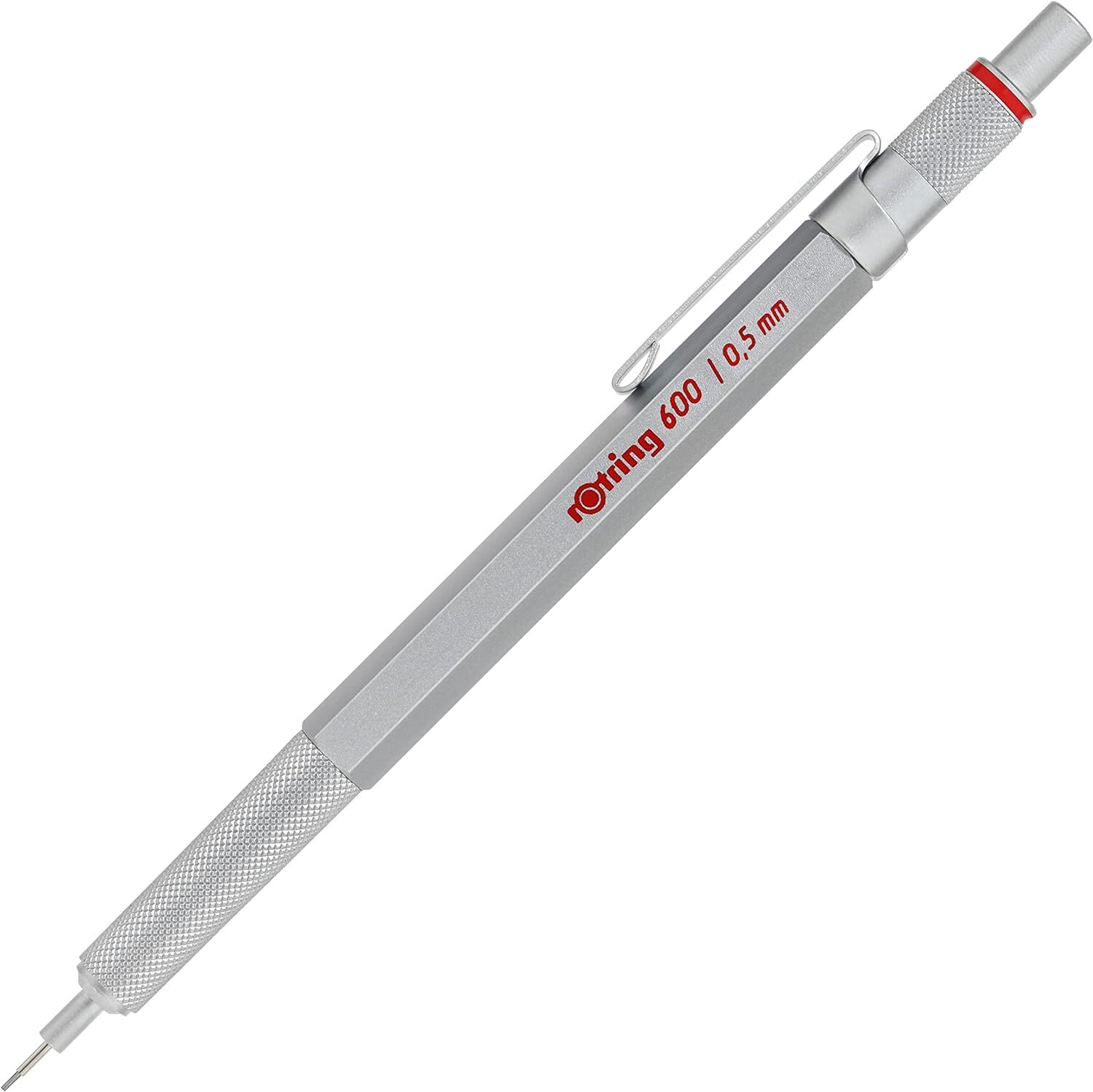 New Rotring 600 Silver 0.5mm Mechanical Pencil 1904-445 from Japan