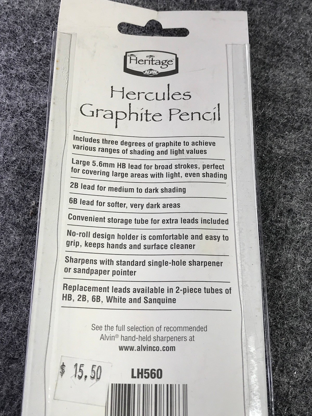 Hercules Graphite Pencil 5.6mm LH560 plus Refill Leads 2 pack – New!