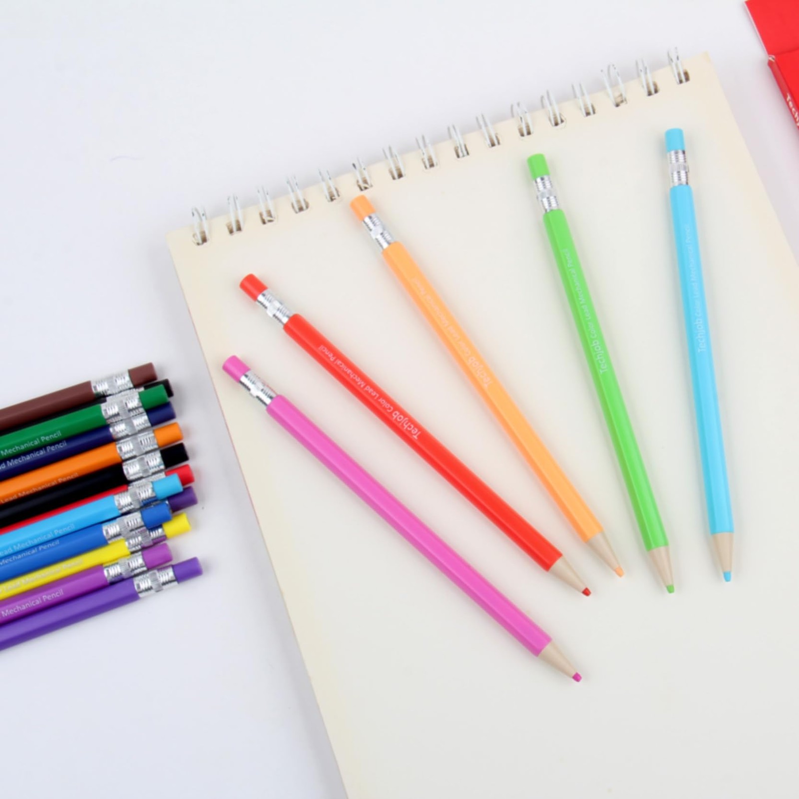 18 PCS Colored Mechanical Pencil 2.6mm Coloring Drawing Art Pencils Supplies