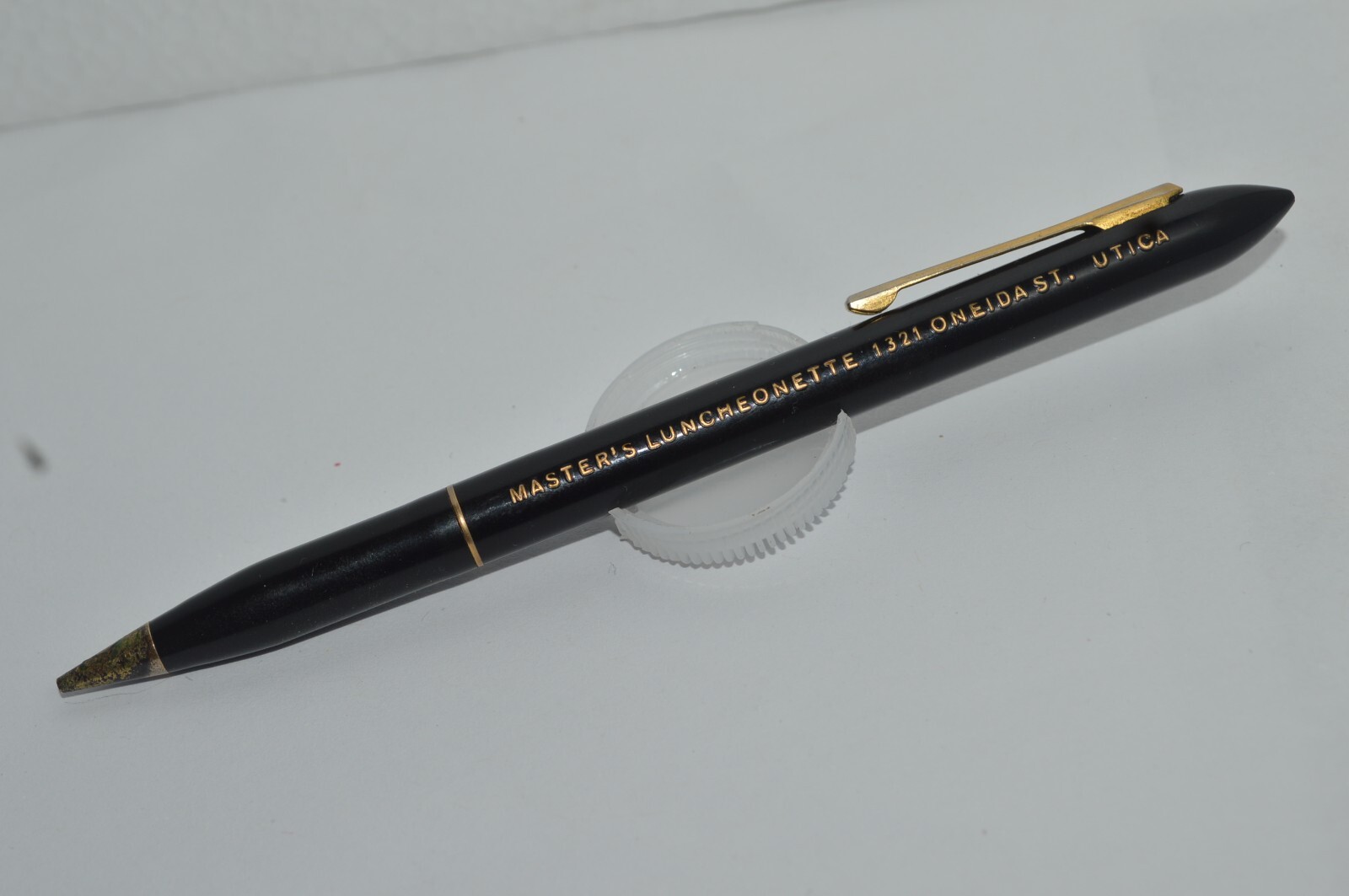 Master’s Luncheonette Mechanical Pencil Promo Metal Plastic Circa 1960’s Antique