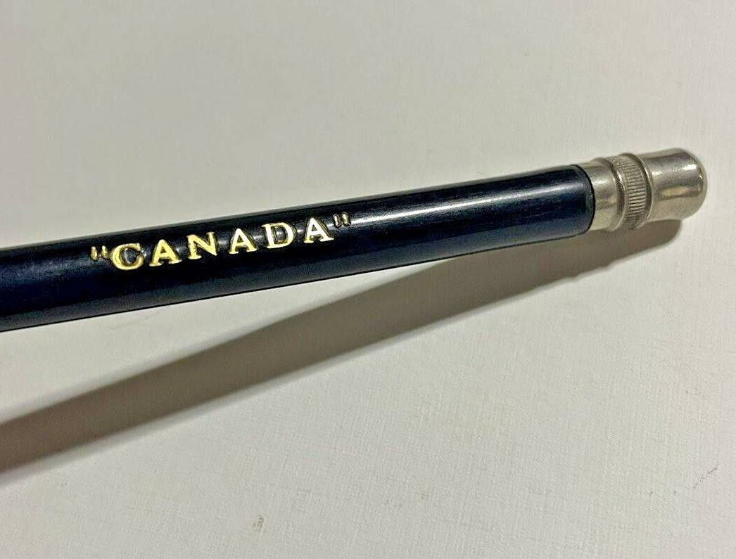 CURFLOW Rare ‘Canada’ Embroidered Mechanical Pencil 1920s 1930s