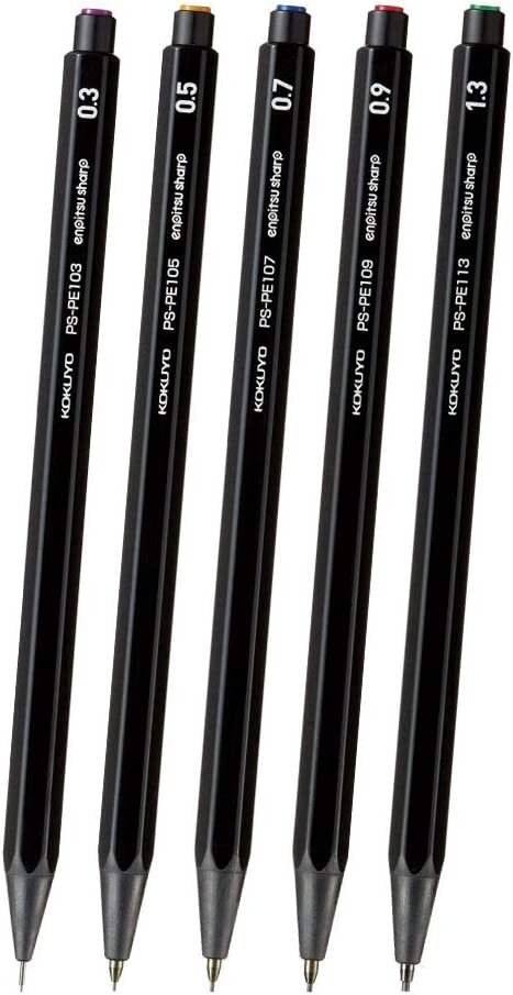 KOKUYO Mechanical Pencil 0.3/0.5/0.7/0.9/1.3mm PS-PE DX5SET From Japan