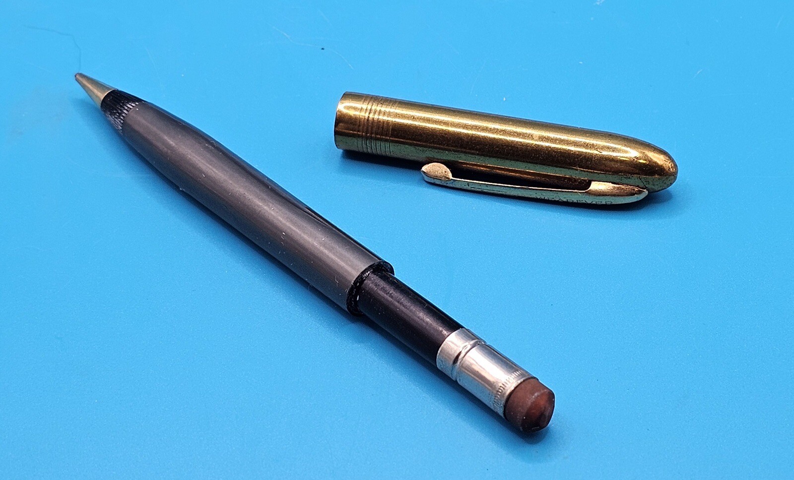 Vintage Wearever Mechanical Pencil 5.25 Inch Dark Grey Gold Writing Utensil