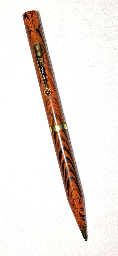 Waterman Pencil Red Ripple 56 Excellent Working Condition.