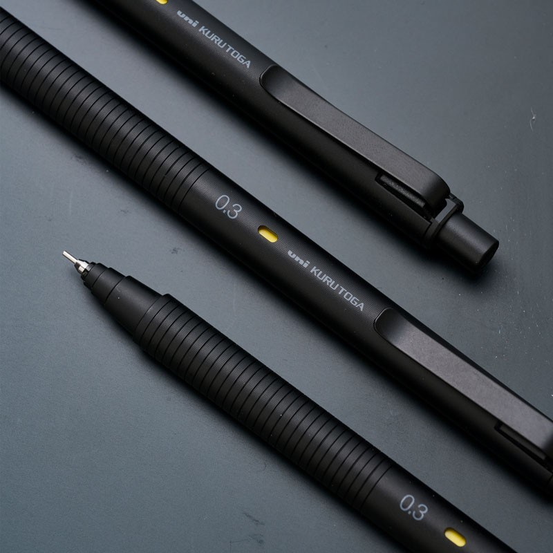 Uni Kuru Toga Metal Mechanical Pencil 0.3mm M3-KH 1P Nocturne Black Japan New
