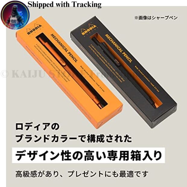 Rhodia Script Mechanical Pencil 0.5mm Aluminum Hex Body Black cf9299