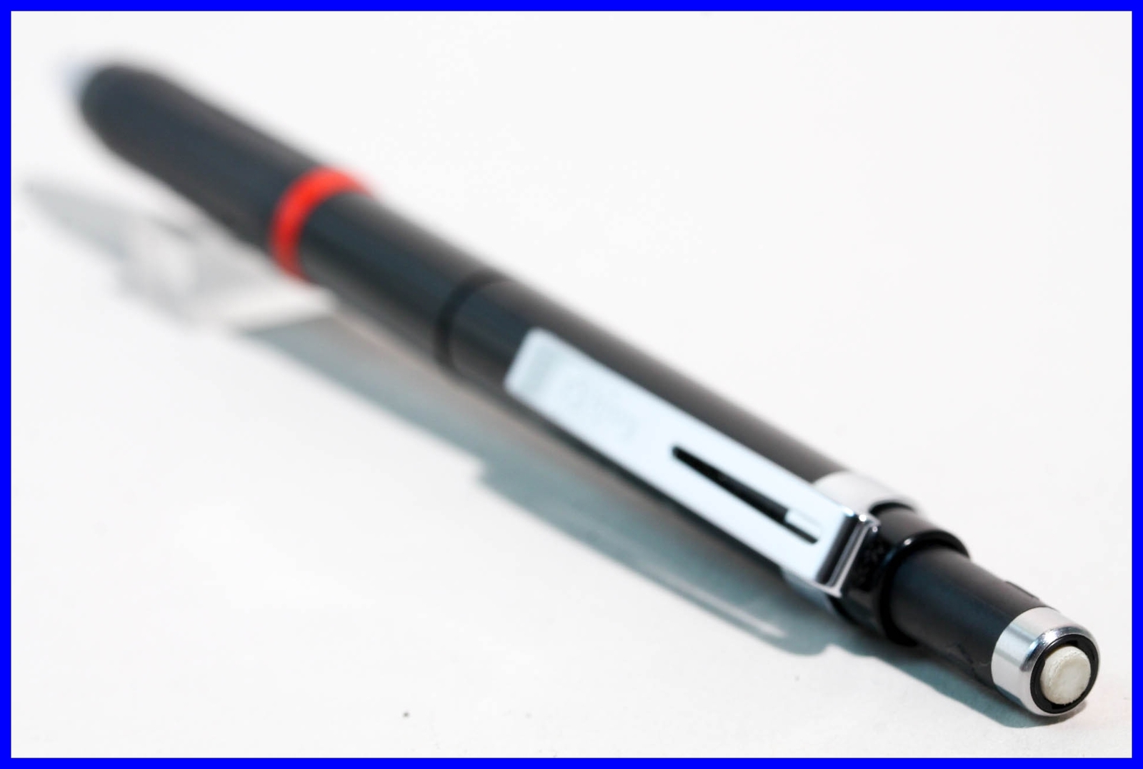 Rotring rapid mechanical pencil 0.5 mm fine lead black & steel w eraser