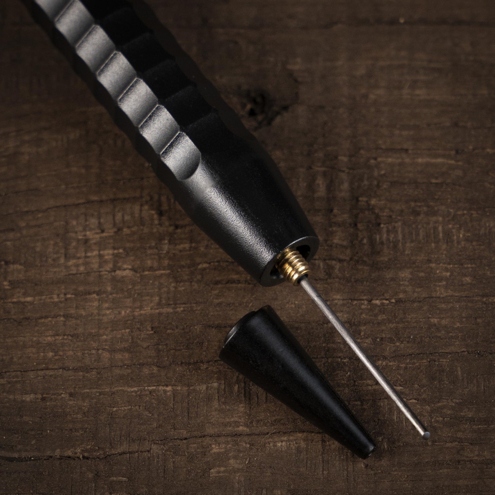 3 PCS Weatherproof Mechanical Twist Pencil Black Barrel 0.9mm Lead No. BK9-3