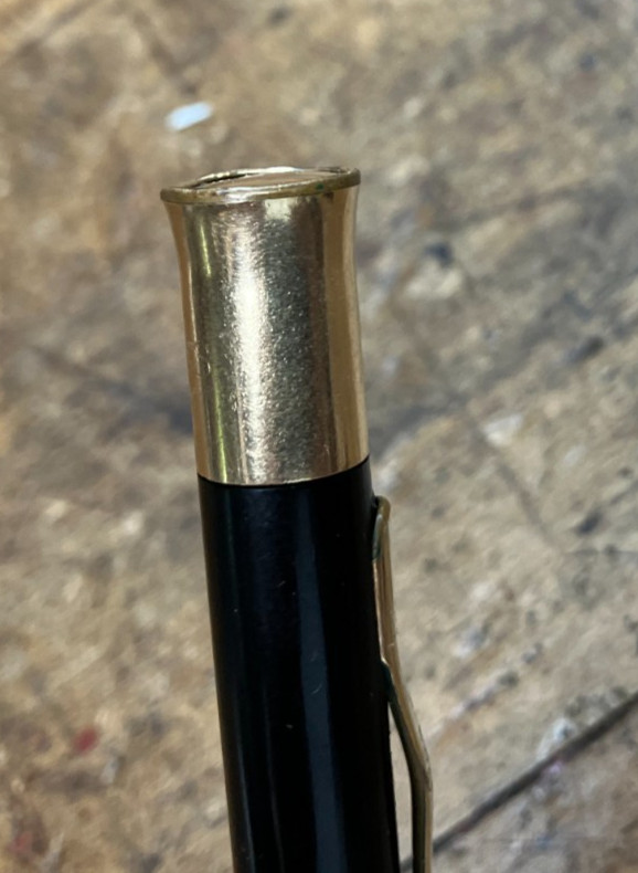 Late 1920s Sheaffer’s Oversize Flat Top Pencil with Gold-Filled Trim