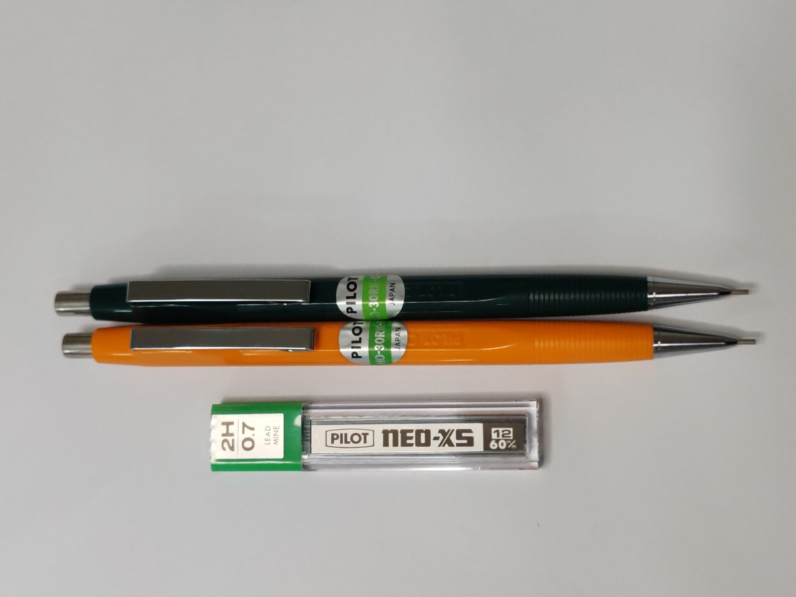 Pilot HO-30RK-07 Mechanical Pencil Vintage New Very Rare 2 Pcs, Japan . 1970s