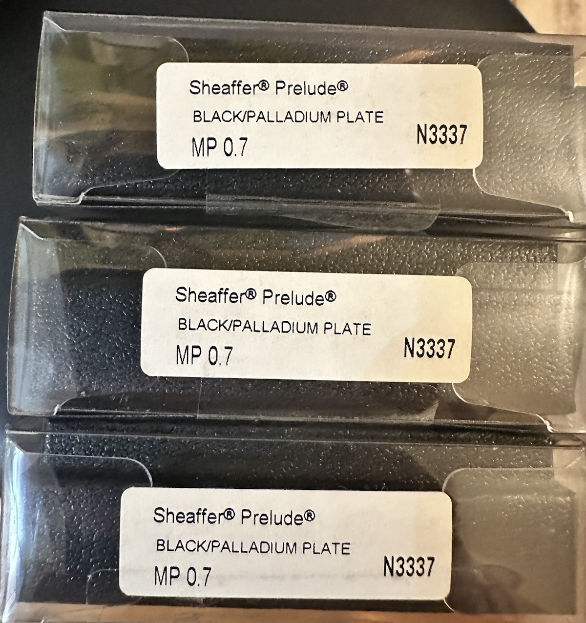 Sheaffer Prelude 337 Black Palladium Plate 22K GT Mechanical 0.7MM Pencil Lot